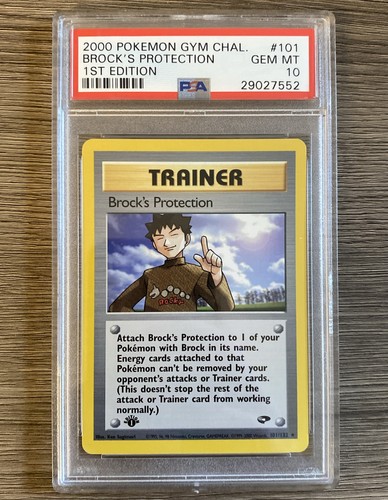 Brock's Protection (1st Edition) graded PSA 10 for sale on eBay