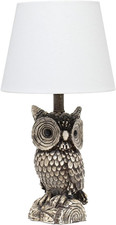 Woodland 19.85" Tall Owl Desk Lamp with White Shade for Bedroom  Nursery