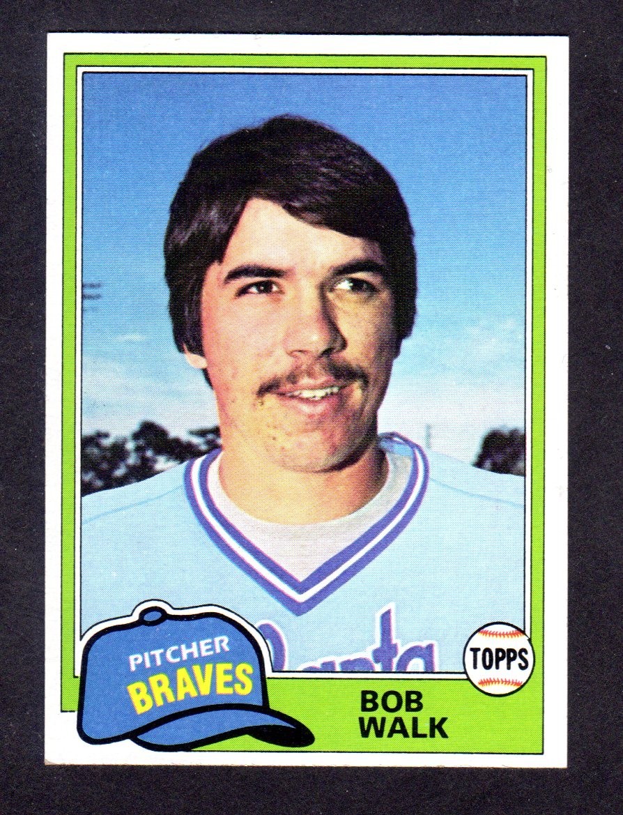 1981 TOPPS TRADED #853 Bob Walk  ROOKIE  ATLANTA BRAVES  Ex-Mint +   A