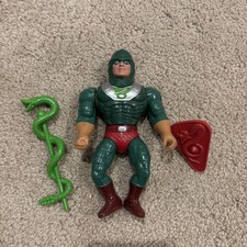 King Hiss 100% Complete He-Man Masters of the Universe MOTU 1986 Mattel Vintage