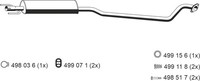 MittelschalldäMpfer Ernst 052207 FüR Astra Opel CC T98 Caravan 16V F08 F48 F35