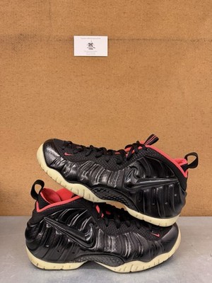 NIKE Air Foamposite Pro Prm 'Yeezzy' Sz 11.5 Black/Laser Crimson 616750-001