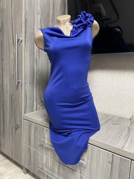 Women Dsquared² Dress Navy Polyamide 36