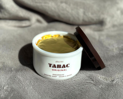 Tabac Original Shaving Soap in Original Ceramic Jar   Vintage Tallow Formula