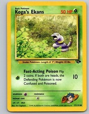 Pokemon TCG Gym Challenge - Koga's Ekans 77/132 Common LP