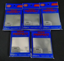 5x KMC Mini Perfect Fit / Size Sleeves - 500 Count - Yugioh Vanguard - 60x87mm