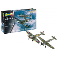 Combat Set BF109G-10 & Spitfire Mk.V Kit 1:72 Revell Kit Aerei -D- Neues Modell