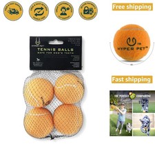 Dog Training Tennis Balls - 4 Pack of 2.5" Safe Fetch Toys for Large Breeds