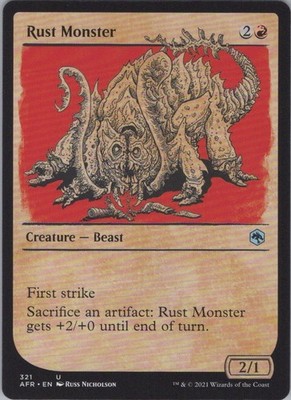 Rust Monster (Showcase) U Adventures in the Forgotten Realms 321 NM
