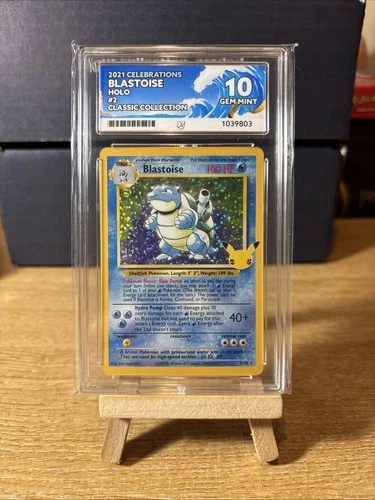 Pokémon TCG Blastoise 2/102 Ace 10 Celebrations Classic Collection Gem Mint 10