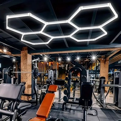 Hexagon Garage Light - 24 Pack Garage Lights Ceiling Led Hexagon,6500k Daylight