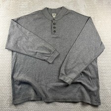 Vintage LL Bean Men's XXL Tall Button Long Sleeve Shirt Gray/green Made In USA