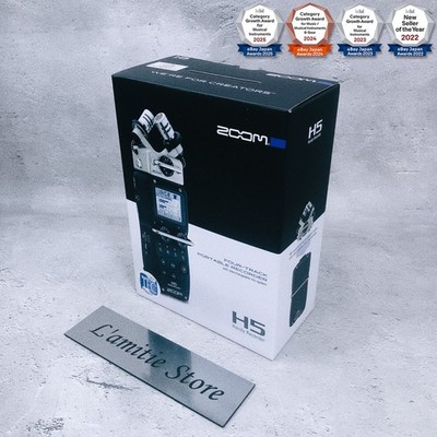 Zoom H5 4-Track Portable Digital Recorder Handheld NEU Schwarz 24Bit 96 kHz 280g