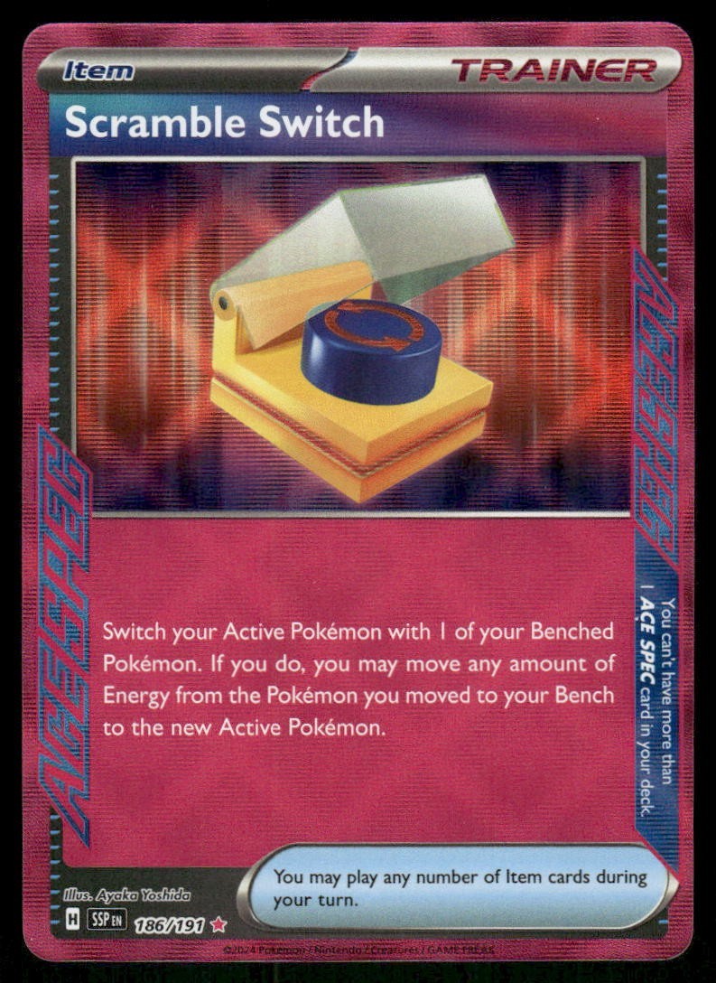 Scramble Switch 186/191 Holo Surging Sparks Pokemon TCG trading card