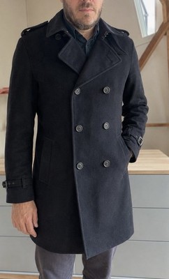 Burberry Herren Wollmantel / Peacoat   Navy   Größe XL