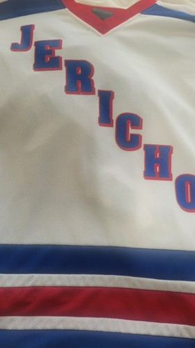 Vintage Chris Jericho WWE White Hockey Jersey Y2J Mens L - Picture 5 of 6