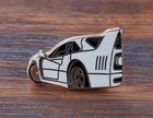 FERRARI F40 WHITE ARTHUS BERTRAND PINS