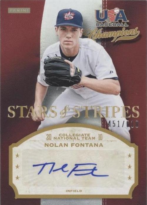 2013 Panini USA Baseball Champions - Nolan Fontana #FON - 1 of 1