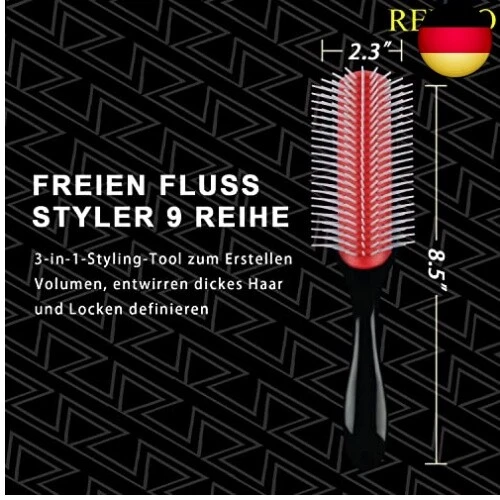 Haarbürste Ohne Ziepen Kamm Hair Brush d3 Bürste Für Tangle Locken Teezer Lo - Bild 3 von 6