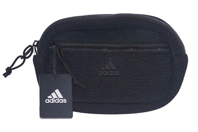 Adidas Airmesh Cross Body Waist Pack Bag White/Black Sports