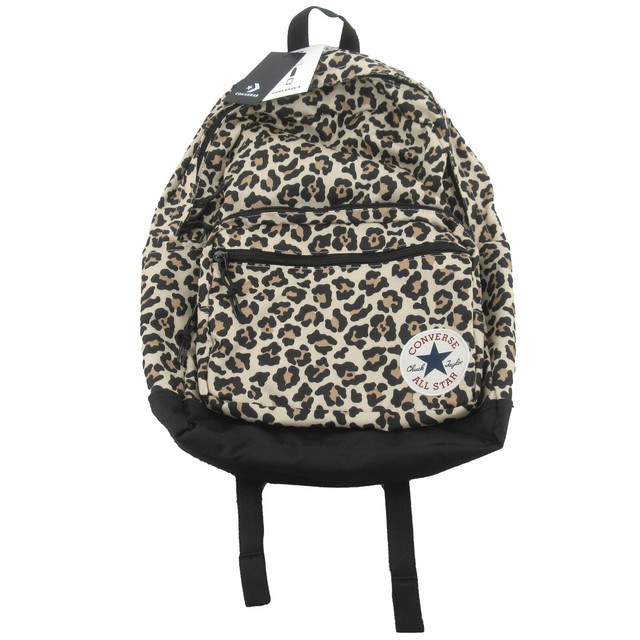 converse leopard print backpack