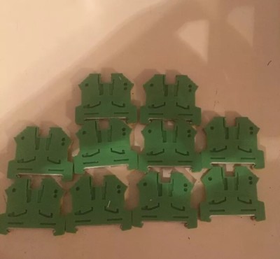 LOT OF 10 NEW CONTA-CLIP 2.5MM TERMINAL BLOCKS AWG-22-12 Free Shipping