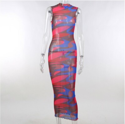 blue dress for baby girl Floral Mesh Strap Ruched Bodycon Mini Dress – Sexy Summer Partywear