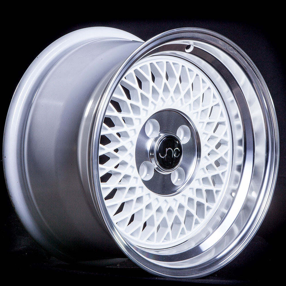 JNC 031 White Machined Lip 15x8 4x100 +20 Wheel/Rim | eBay