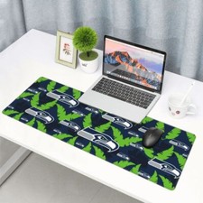Seattle Seahawks Oversize Rubber Keyboard Pad Printed Mouse Pad 11.8x31.5in