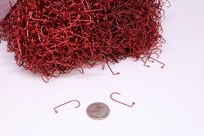 Bulk 100 Mustad 32746NP-RD Red Size 2 ULTRA POINT 90 degree Jig Hooks - RARE