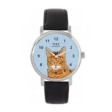 Toff London TLWS-31727 Ladies Ginger Bengal Cat Head Watch