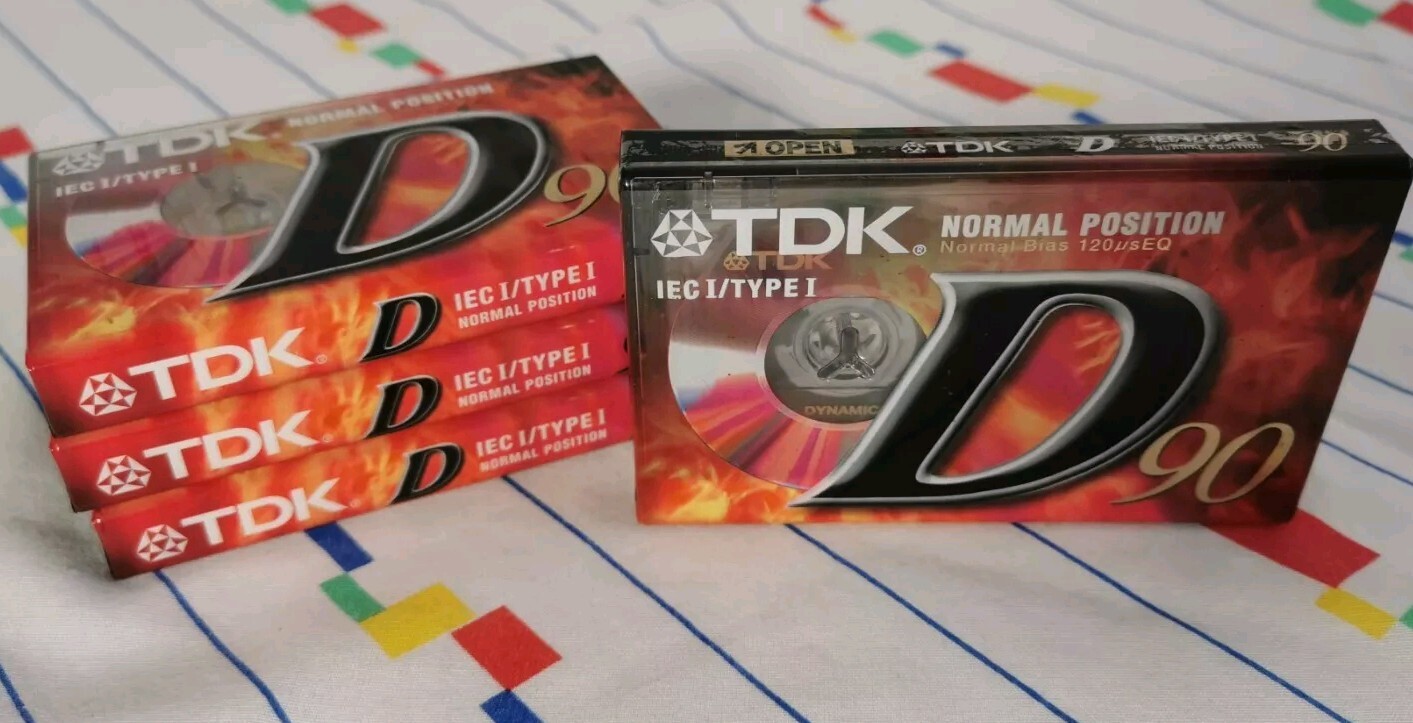 TDK IEC1/TYPE1 D90 Normal Position Cassette Tapes X 4
