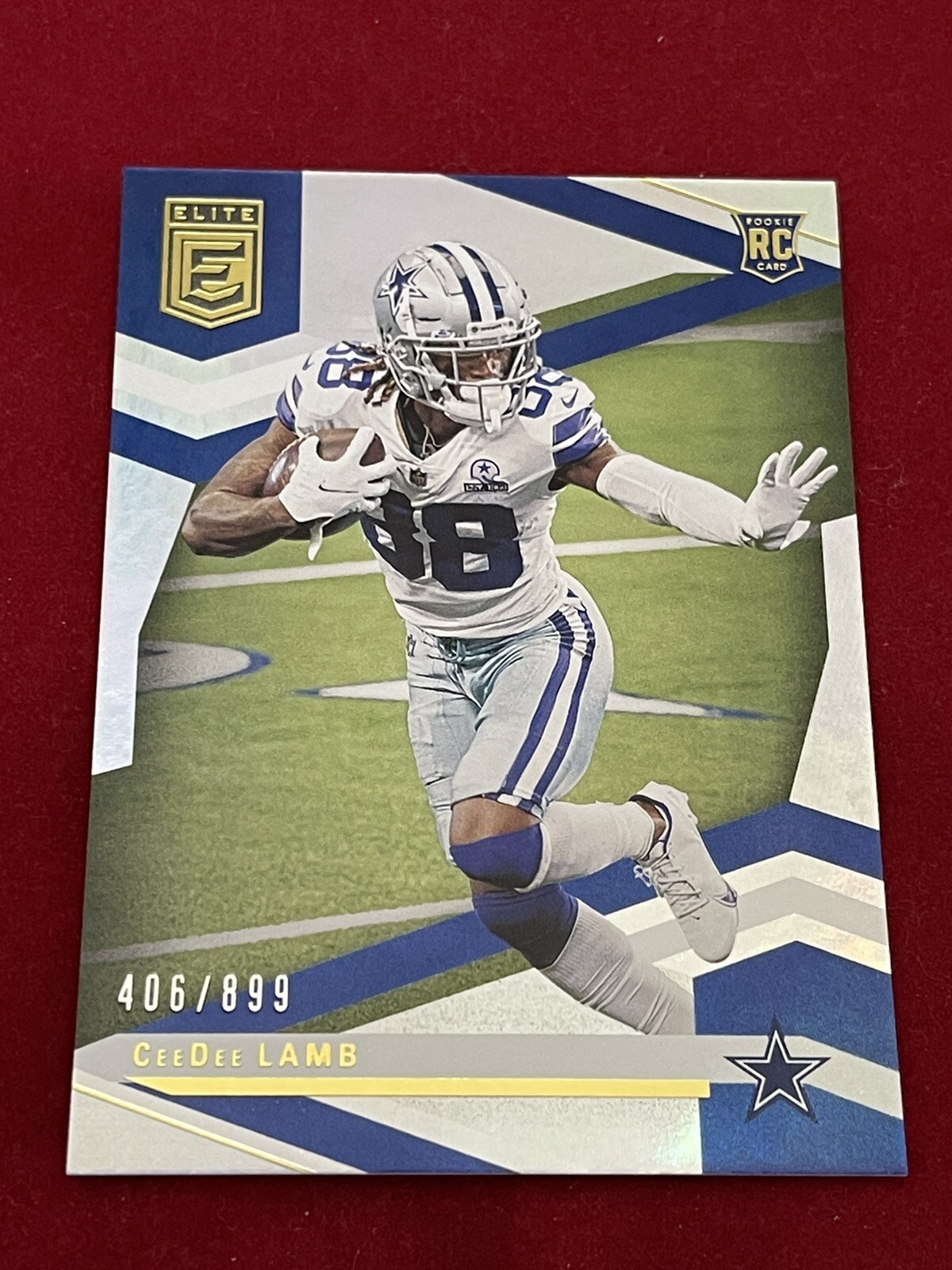 2020 PANINI CHRONICLES DONRUSS ELITE CEEDEE LAMB SILVER ROOKIE #d /899 COWBOYS