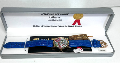 Watch Marcel Ducker Blue Band Flower Women W13