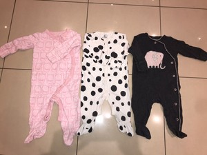 next pink elephant sleepsuit