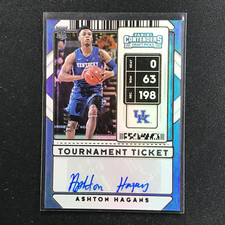 2020 Contenders Draft Picks Ashton Hagans Tournament Ticket Auto 35/49