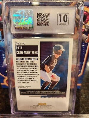 Pete Crow-Armstrong AUTO 2020 Contenders DPT2-PC Blue Foil /99 
