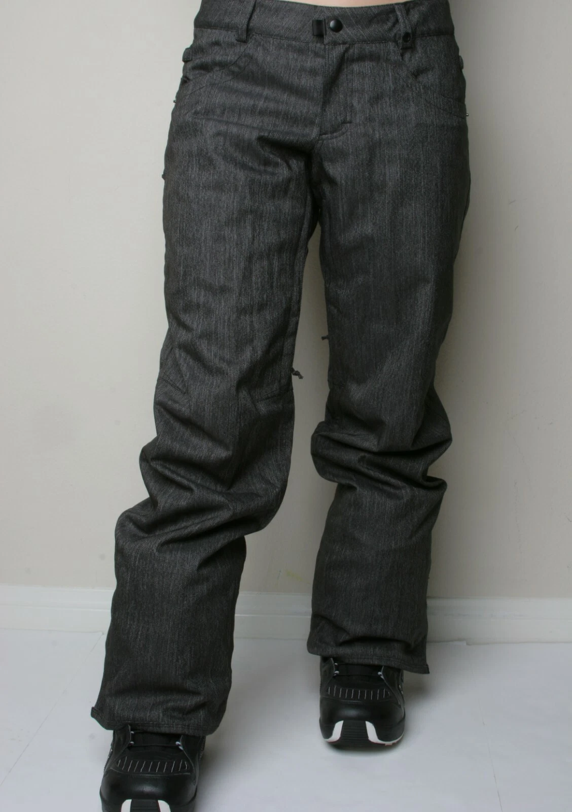 686 Women Patron Insulated Snowboard Pant (S) Black Denim L8W407-BLKDENIM