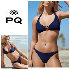 New. Pilyq navy bikini set. M-top/S-bottom. Retails 152
