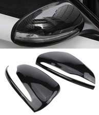Gloss Carbon Fiber Print Side Mirror Cap Cover ABS Fits 19-23 C257 CLS450 GT53