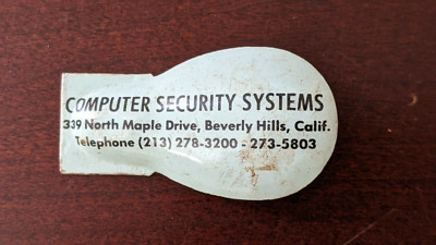 1950s-1960's Toy Metal Tin Litho Clicker Clacker Computer Security Systems CA 