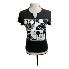 Disney Mickey black and white heads T-shirt size small. Short sleeve.