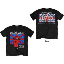 Image of The Rolling Stones Unisex T-Shirt: London European '73 (Back Print) (Medium)