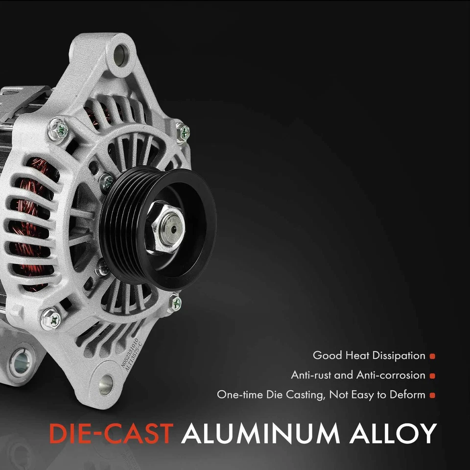 Alternator for Dodge Stratus Chrysler Cirrus 95-00 2.5L 90A CW 6-Groove Pulley - Image 4 of 4