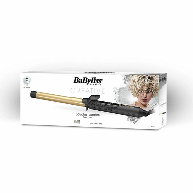 Babyliss C419e creativo S 19mm oro Cerámica revestimiento - Haarstyler  (negro | Compra online en eBay