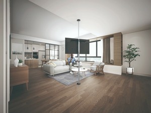 Floor To Ceiling Tv Mount Ideal For Shop Front Window Display