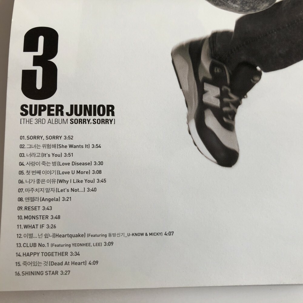 SUPER JUNIOR Sorry Sorry The 3rd Album CD+DVD JAPAN | eBay