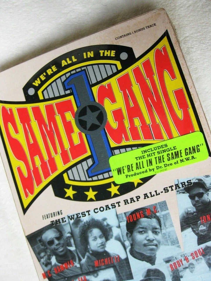 SEALED WE'RE ALL IN THE SAME GANG CD DR DRE NWA EAZY-E ICE-T LONGBOX PROMO HYPE - Image 2 of 4