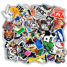 50 Funny Stickers Random for Laptop Cases Styling Kids Mixed Graffiti Decals