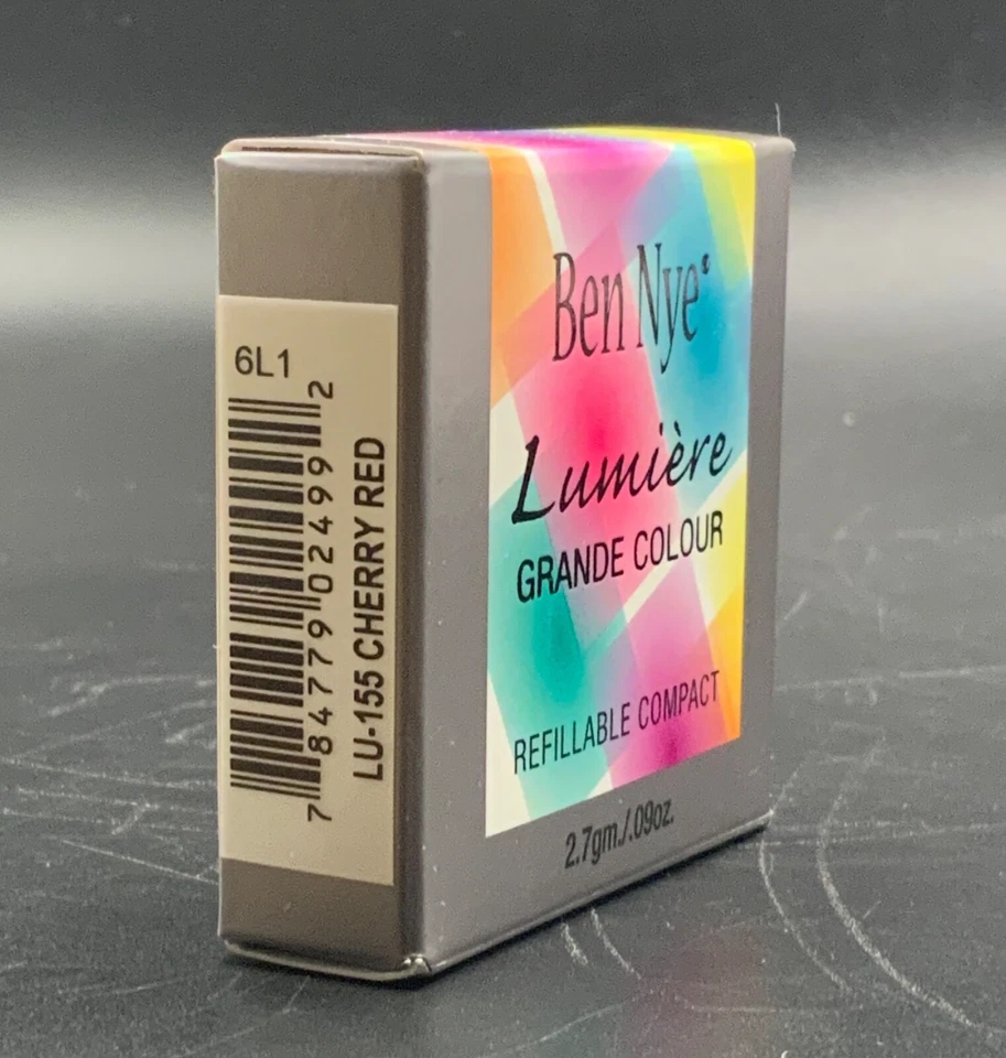 Ben Nye CHERRY RED Lumiere Grande Colour Refillable Compact Eye Shadow Shimmer - Image 2 of 4